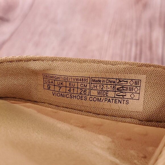 Vionic Hightide Womens 9 Wide Tan Cork Thong Platform Comfort Sandals Flip Flops - Picture 14 of 14